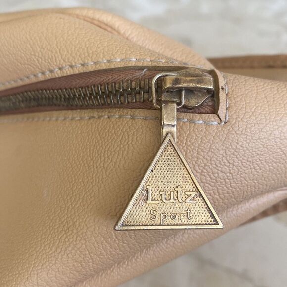 Vintage Lutz Sport Switzerland Leather & Coated Canvas Belt Bag Fanny Pack - Picture 2 of 9